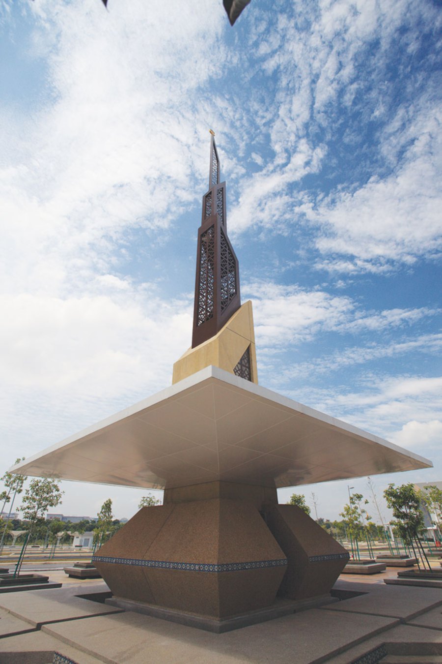 The minaret which sits in the Islamic garden was built to represent a Malay keris.