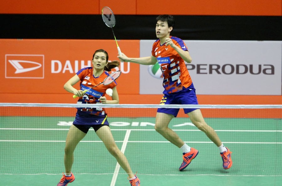 National mixed doubles, Tan Kian Meng-Lai Pei Jing are optimistic of making the cut for the Asian Games in Indonesia this August. Pic by NSTP/EIZAIRI SHAMSUDIN