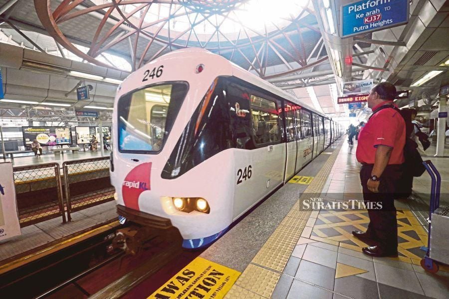 The My50 travel pass offers subsidies for public transport in Kuala Lumpur, allowing residents to access services like MRT, monorail, LRT, and BRT under the Rapid KL network for only RM50 per month. - NSTP file pic