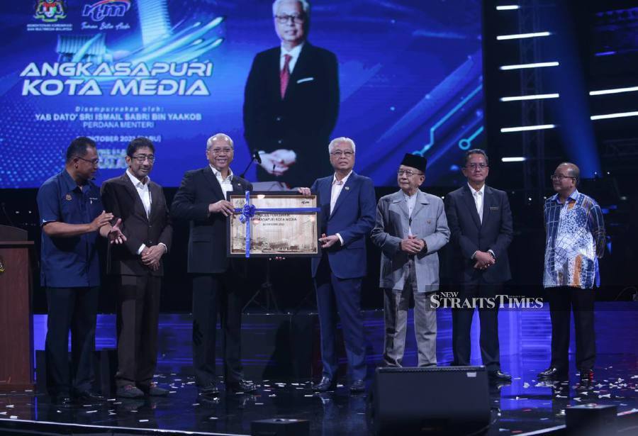 Angkasapuri Kota Media, opened today by caretaker Prime Minister Datuk Seri Ismail Sabri Yaakob, is equipped with high-tech infrastructure, including a central archive for broadcasting material. - NSTP/MOHAMAD SHAHRIL BADRI SAALI