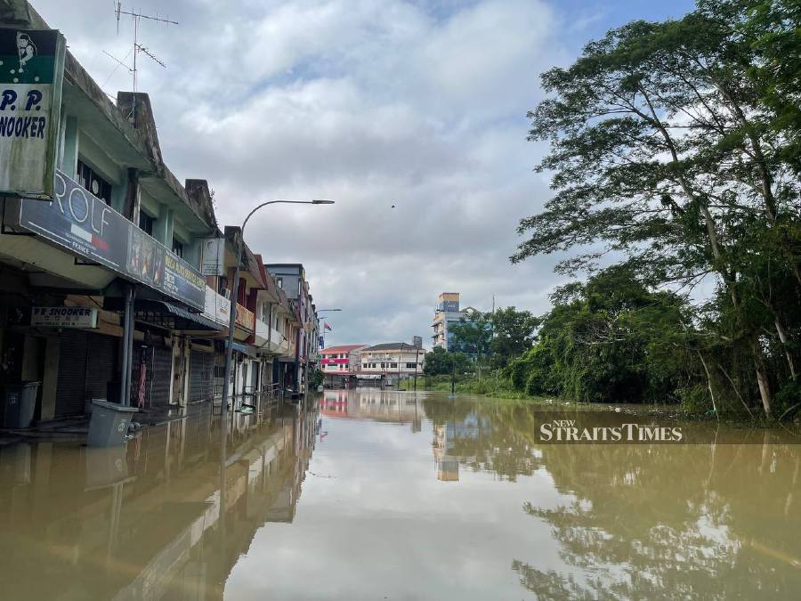A general view of the floods in Kota Tinggi. -NSTP/NUR AISYAH MAZALAN
