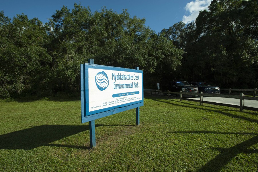 The entrance to the Myakkahatchee Creek Environmental Park on October 20, 2021 in North Port, Florida. - AFP PIC