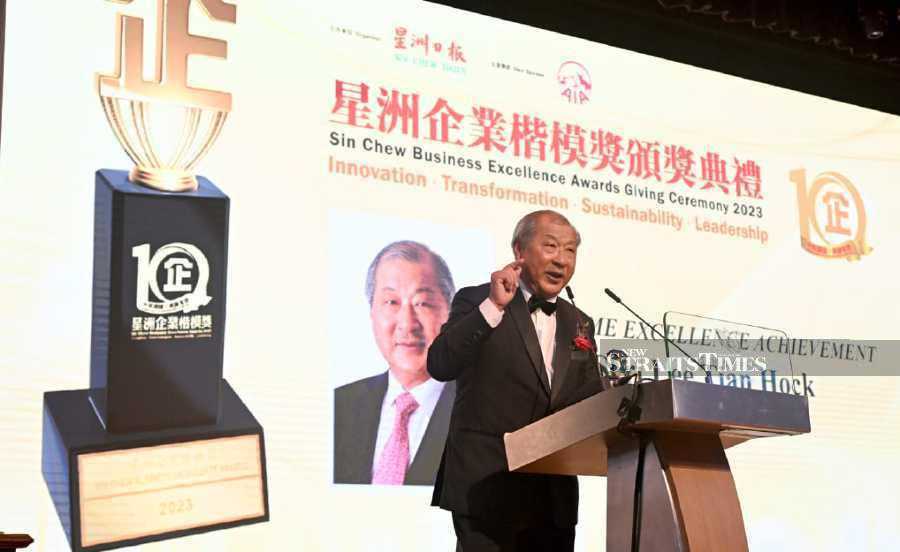 Matrix Concepts Holdings Bhd's founder and group executive deputy chairman Datuk Seri Lee Tian Hock has been awarded the Sin Chew Business Excellence Award 2023. 