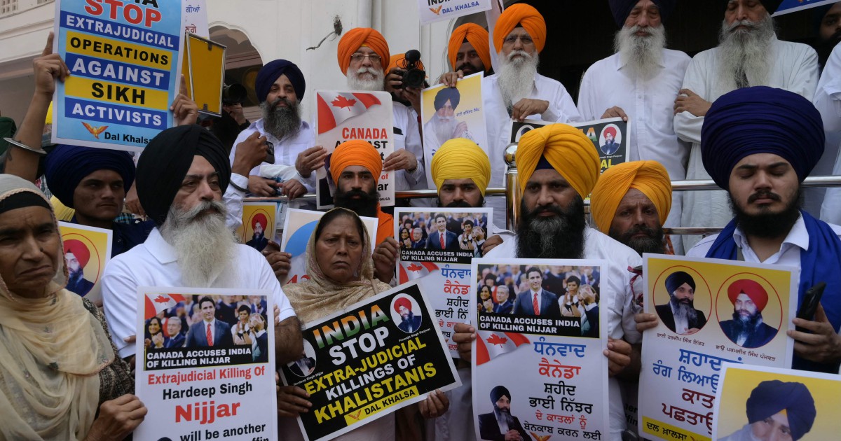 Sikh group protests outside Golden Temple over killing in Canada | New ...