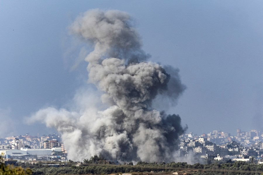 Smoke rises over Gaza as seen from Southern Israel, amid the ongoing conflict between Israel and Hamas. - REUTERS PIC