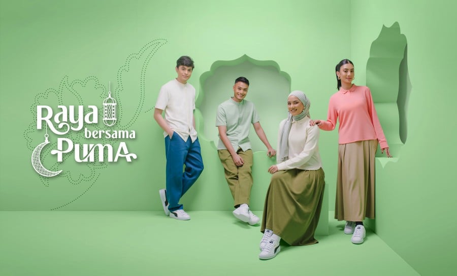 Puma’s fashionably modest Raya collection is all about enabling wearers to balik kampung in both comfort and style. 