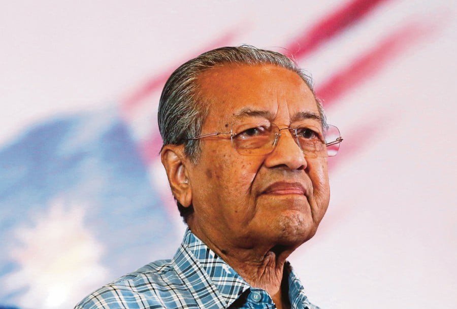 Tun Dr Mahathir Mohamad warned of potential subjugation if there is insufficient attention given to the fate of the Malay community. REUTERS FILE PIC