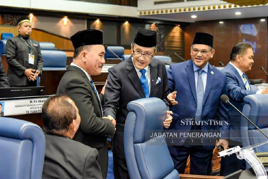 Sabah Finance Minister Datuk Seri Masidi Manjun after tabling the state’s 2024 Budget during the state assembly sitting in Kota Kinabalu. -Photo courtesy of Sabah Information Department.