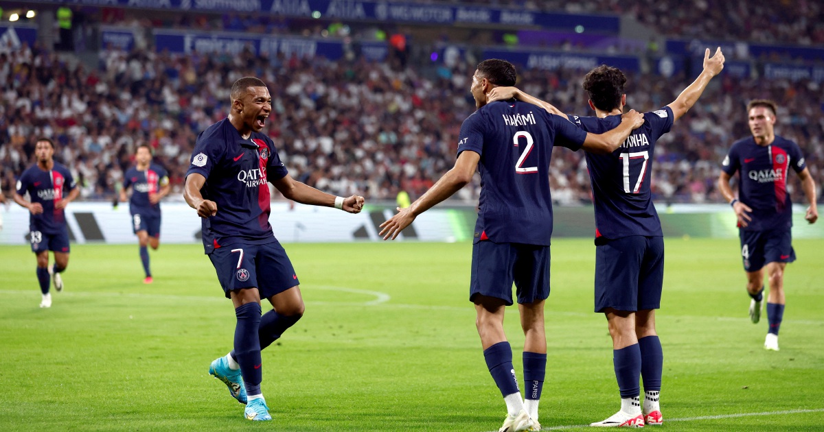 Mbappé and Hakimi score as PSG wins 2-0 against Dortmund in Champions League