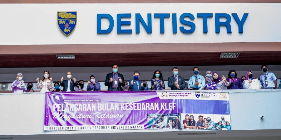 The launch of Cleft Awareness Month at the faculty of dentistry, University Malaya.