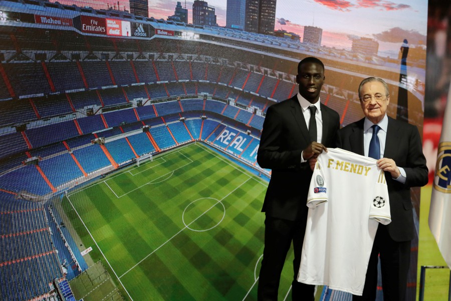 Real Madrid unveil new signing Ferland Mendy