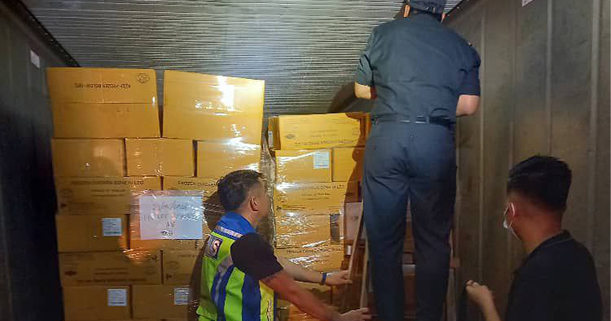 Container With Boxes Of Frozen Chicken And Pork Seized By Sabah 