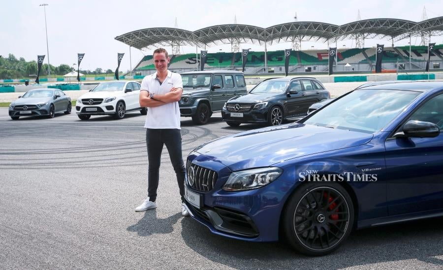 Vice President Sales & Marketing Mercedes Benz Malaysia, Mark Raine during launch of the Mercedes AMG GT 63 S, C 63 S and C 63 S Coupe at Sepang International Circuit. (NSTP/ROSELA ISMAIL)
