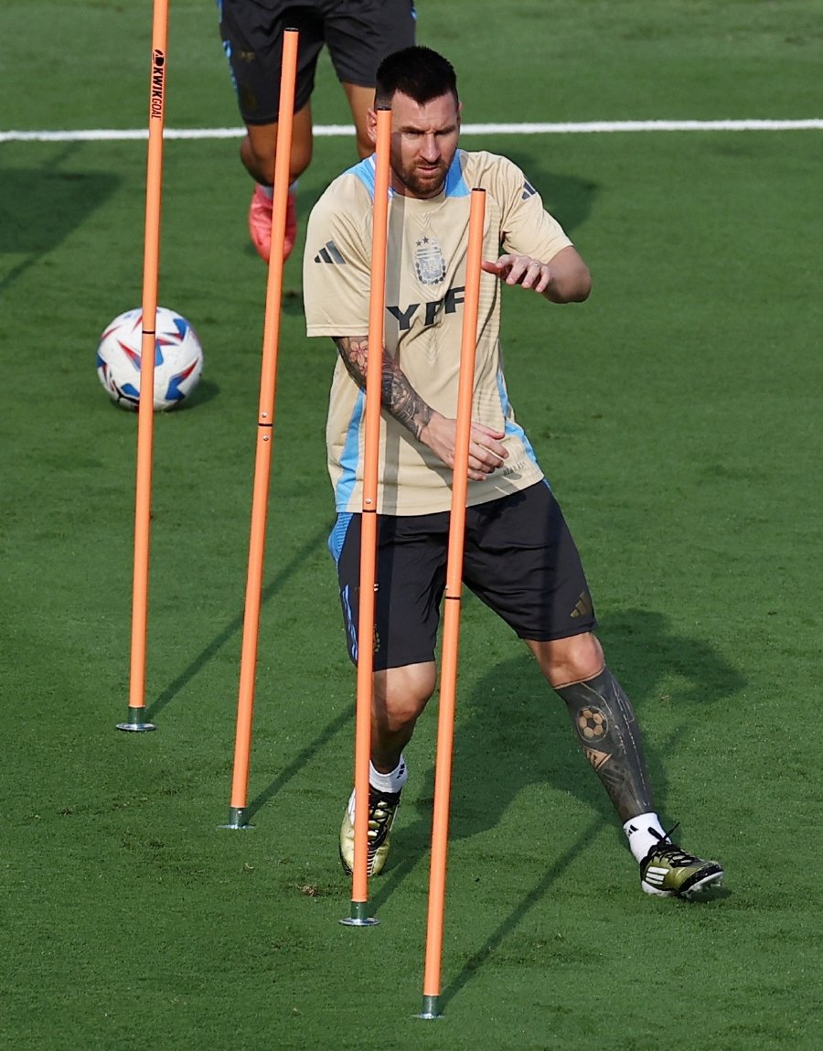 Argentina’s Lionel Messi during training for the Copa America 2024 at the Kennesaw University State Stadium in Atlanta, Georgia on Monday. - REUTERS PIC