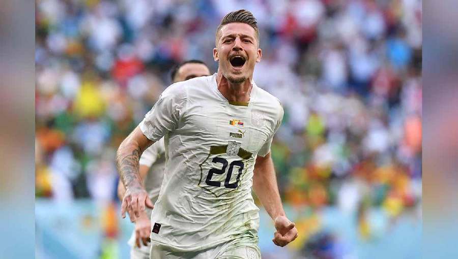 Serbia’s Sergej Milinkovic-Savic scored their opening goal against Sweden during Saturday’s international friendly in Stockhol, Germany. - REUTERS PIC