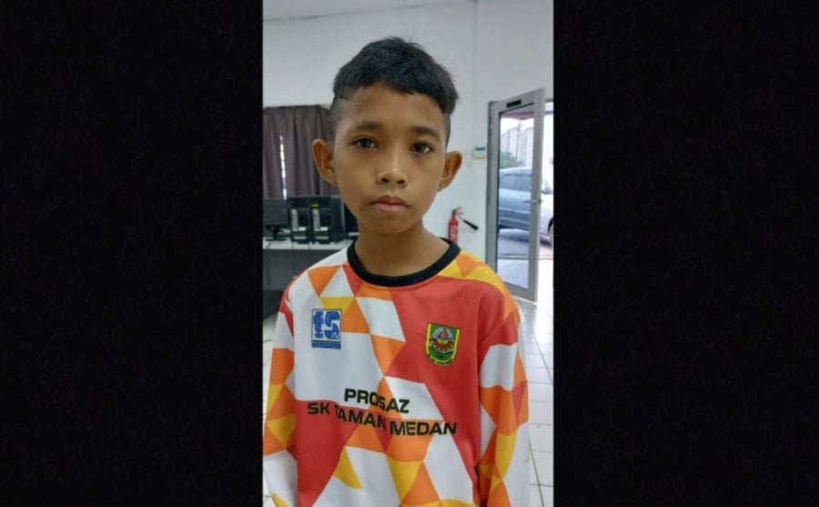 Police are seeking the public’s help to find an 11-year-old boy believed to have gone missing since October 26.- Pic courtesy PDRM