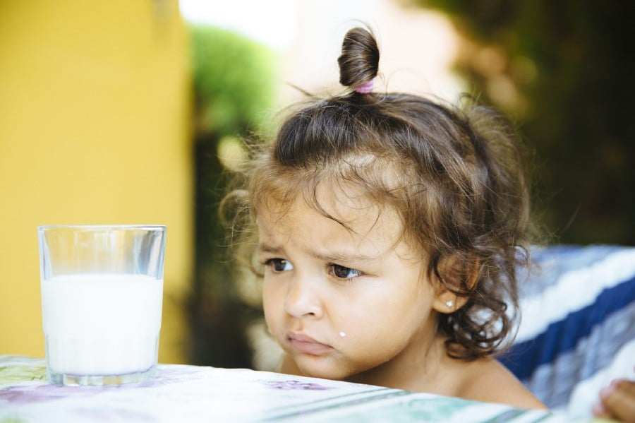 Primary lactose intolerance in children usually crops up after the child turns five, but can also be present as early as two years old.