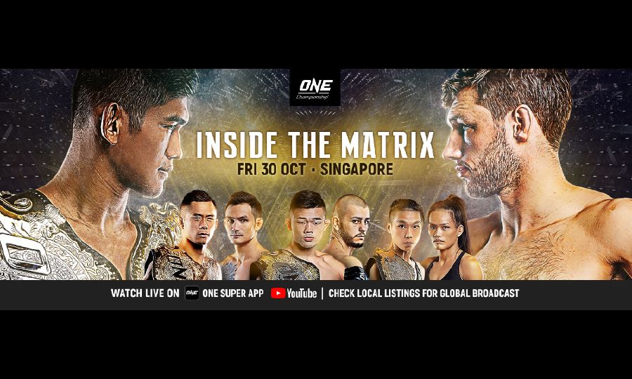 Only 250 fans will allowed at next Friday's "One: Inside the Matrix" event. - Pic source: Facebook/ONEChampionship 