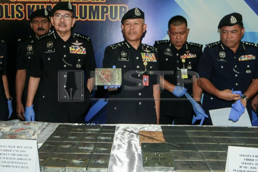 Police bust drug ring, seize RM2.14mil worth of drugs 