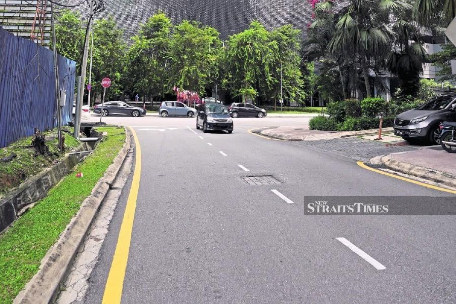 A view of Lorong Mayang, Kuala Lumpur, near the scene of the abduction. - NSTP file pic 