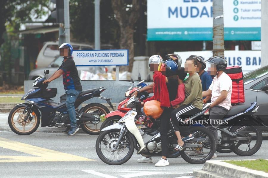 In Malaysia, 70 out of every 100 road deaths involve motorcycle riders. - File pic