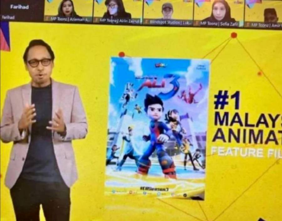 Khairul Anwar said good storylines and characters for animation works are important to catch audiences’ attention. — Courtesy of MPTN