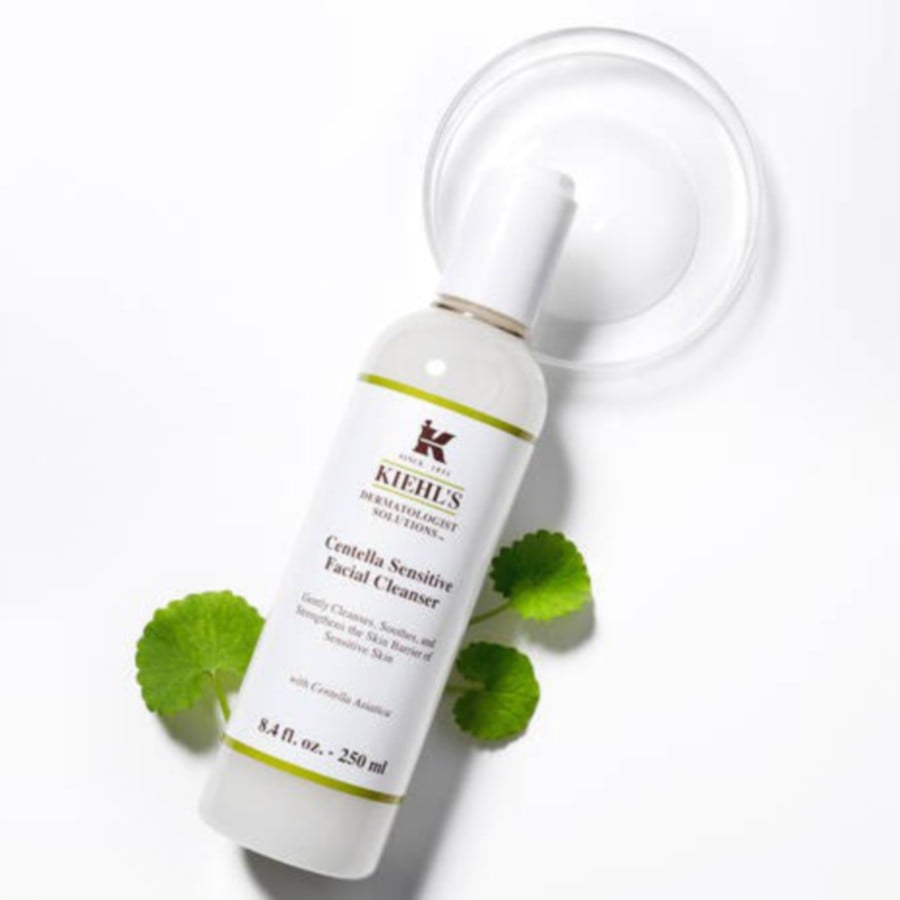 Kiehl’s Centella Sensitive Facial Cleanser is formulated for sensitive skin.