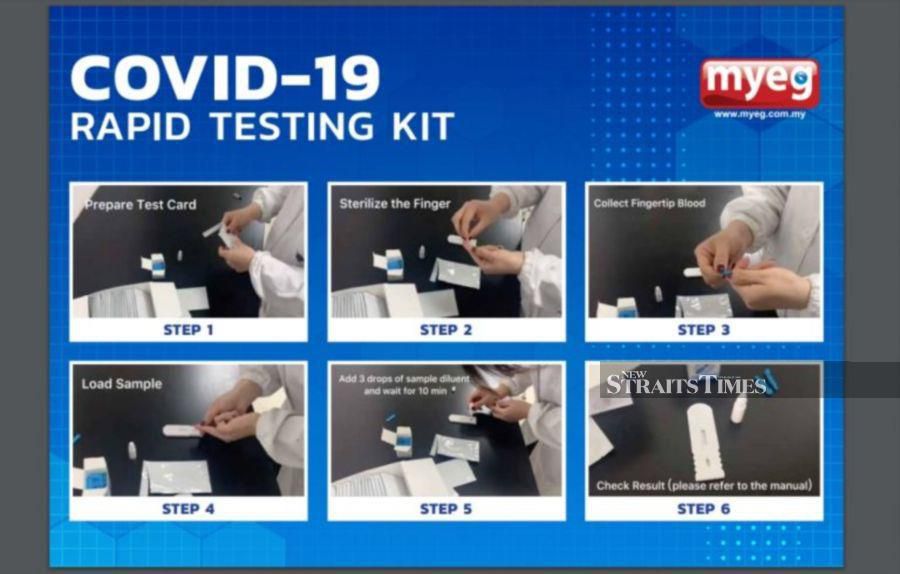 Myeg To Introduce Covid 19 Test Kits Pending Govt Approval