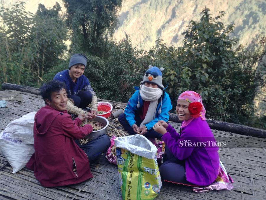 Friendly locals seen along the trek to Annapurna Base Camp.