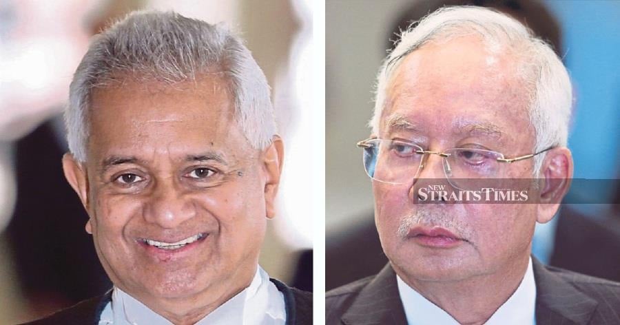 Datuk Seri Najib Razak’s suit against former Attorney-General (AG) Tan Sri Tommy Thomas constituted a collateral attack on the prosecution of all criminal charges against the former, the High Court ruled. - NSTP pic