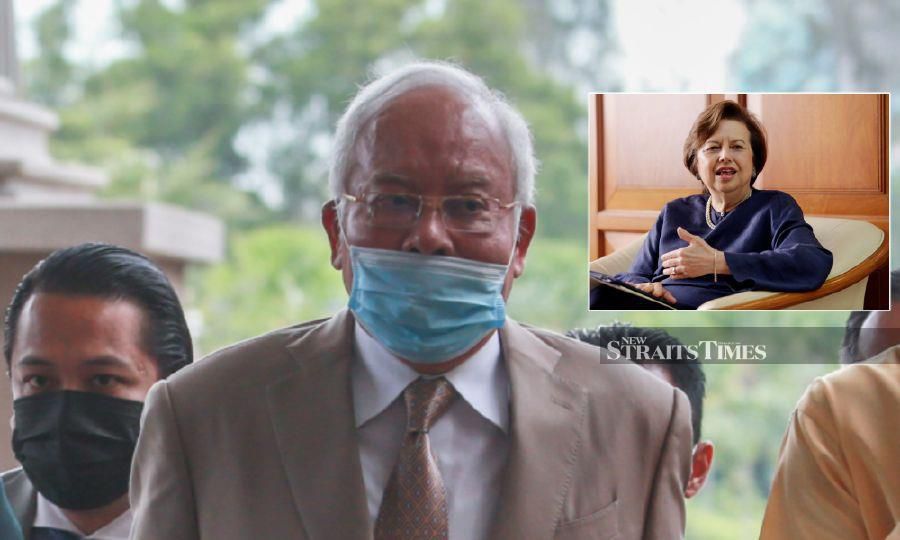 On Dec 29, Datuk Seri Najib Razak had in his Facebook posting urged Tan Sri Zeti Azizi (inset) (who is the 26th prosecution witness) to respond to a blog post that claimed her family had received over RM100 million from Jho Low, which included 1MDB funds. 