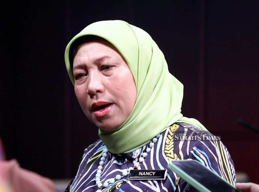 KUALA LUMPUR : Women, Family and Community Development Minister Datuk Seri Nancy Shukri has revealed that as of May 31, a total of 506 unregistered child care centres have been identified and are currently under action by the Social Welfare Department (JKM). — STR/ AZIAH AZMEE