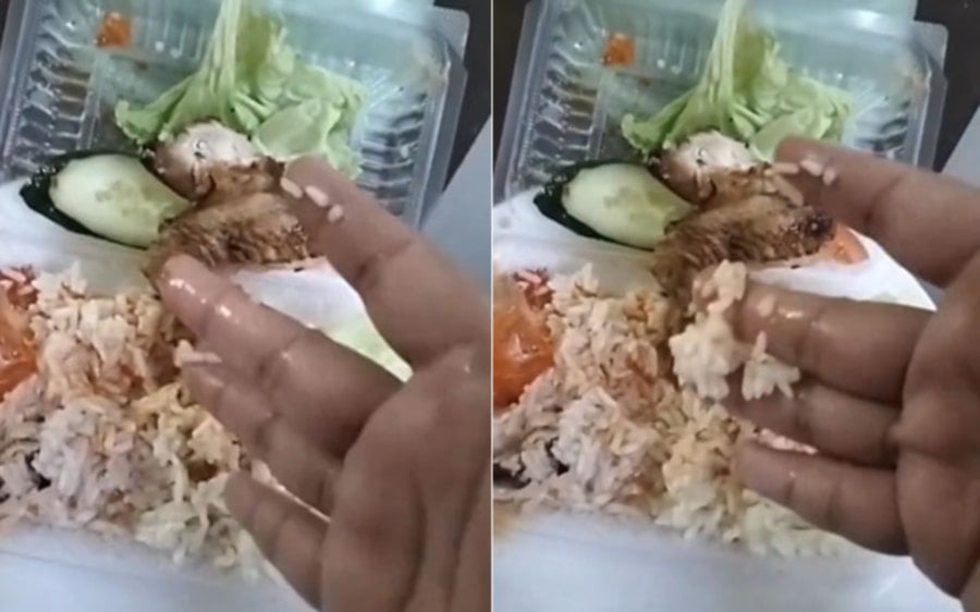 In a video shared on X, the woman showed the condition of the rice, which appeared slimy.- Pic credit X @ConfessionLocal