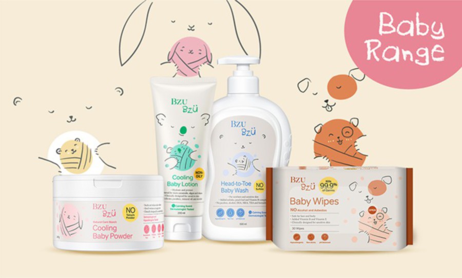 The baby range takes into account the delicate skin of infants.