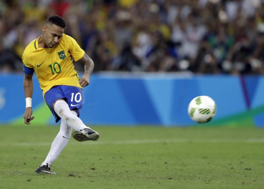 With penalty kick, Brazil wins 1st football Olympics gold