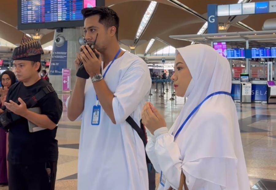 Ruhainies chided netizens over a video she shared today of herself and her drama series co-star Aliff Aziz at KLIA which has gone viral. - Pic from IG