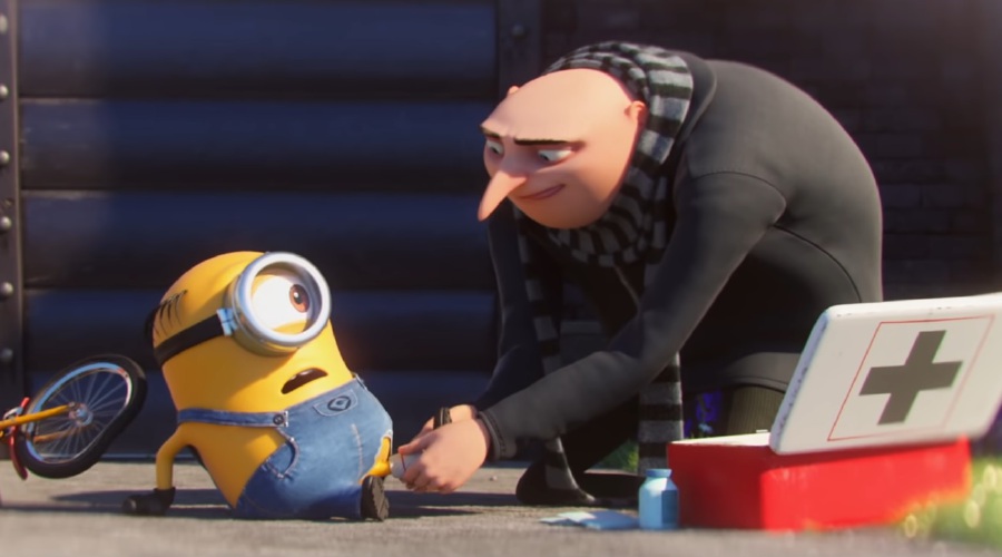 Grumpy supervillain Gru and his adorable, bumbling yellow Minions from the Despicable Me movies can be seen dishing out advice to stay safe and stay home in a new PSA. – Screengrab from PSA on YouTube