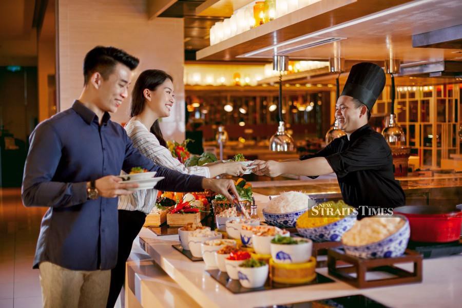 The best thing about this hotel is its buffet spread. Credit: Himawan Sutanto
