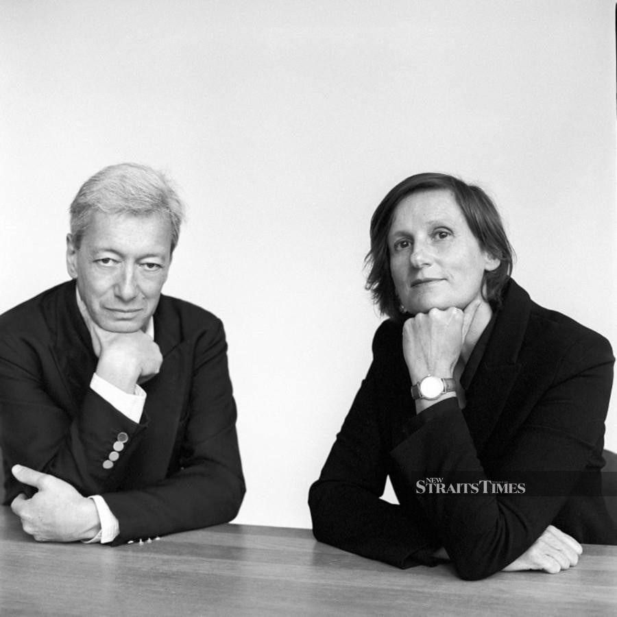 Frederic Malle (left) with Anne Flipo.