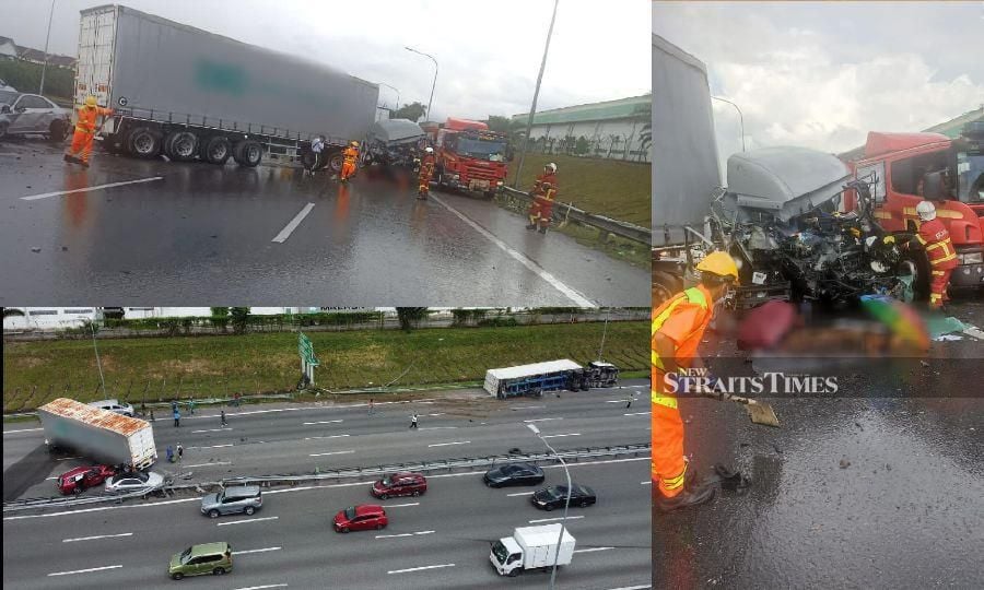 Lorry driver killed in fivevehicle accident at NSE New Straits Times