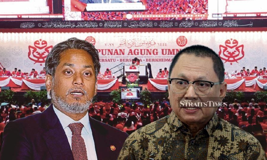 Umno Supreme Council member Datuk Dr Puad Zarkashi (right) criticised former Youth chief Khairy Jamaluddin  for supporting the actions of two party members who lodged complaints  with the Registrar of Societies over the party’s decision not to hold contests for the top two posts.  - NSTP file pic