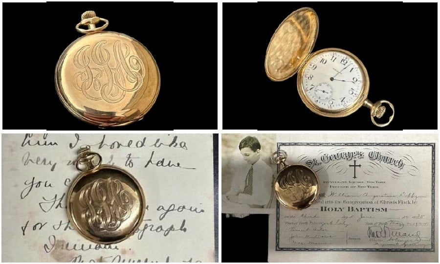 The watch, engraved with the initials JJA, belonged to the US business magnate John Jacob Astor. - Pic credit Henry Aldridge & Son