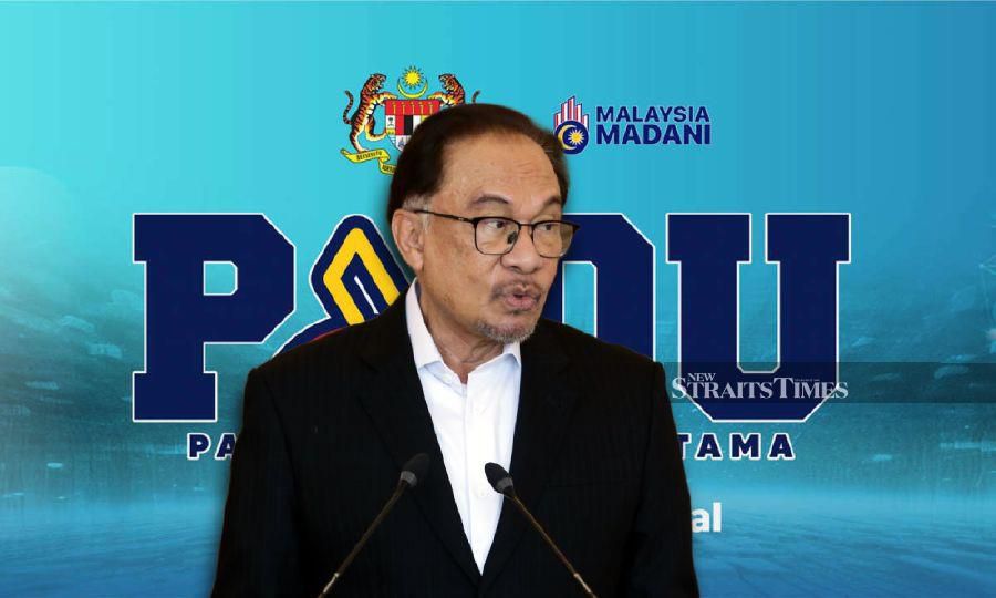 Prime Minister Datuk Seri Anwar Ibrahim is expected to launch the Central Database Hub (Padu) at the Putrajaya International Convention Centre (PICC) tomorrow. - NSTP file pic