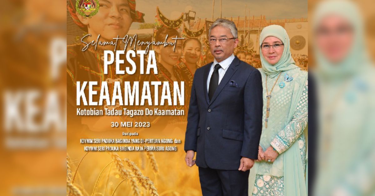 King, Queen extend Pesta Kaamatan greetings | New Straits Times