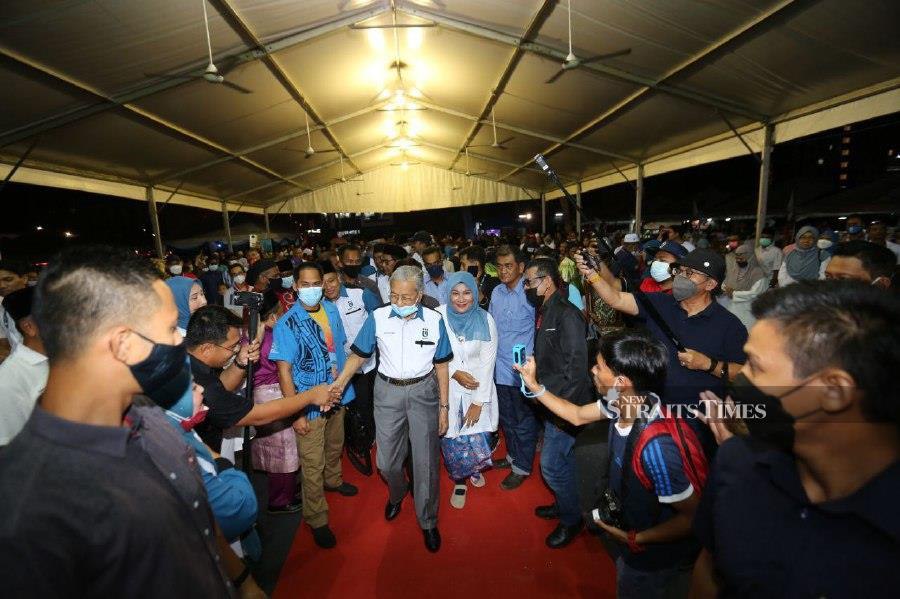 Parti Pejuang Tanah Air (Pejuang) chairman Tun Dr Mahathir Mohamad attends the Jelajah Sayang Bangsa in Station 18, Pasir Puteh, Ipoh. - NSTP/L.MANIMARAN