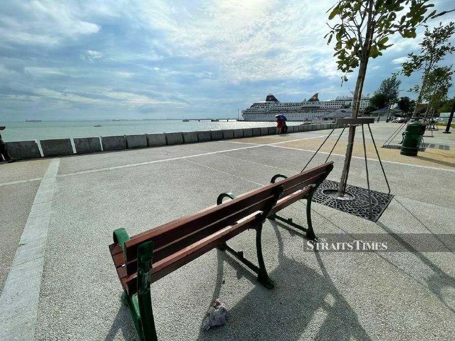 The esplanade reopened to the public on Friday after a RM13 million upgrade. - Pic by Marina Emmanuel