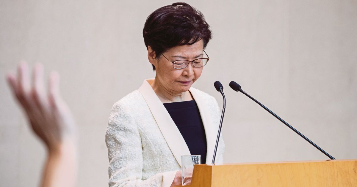 Hong Kong leader says city set to adopt China's anti-sanctions law