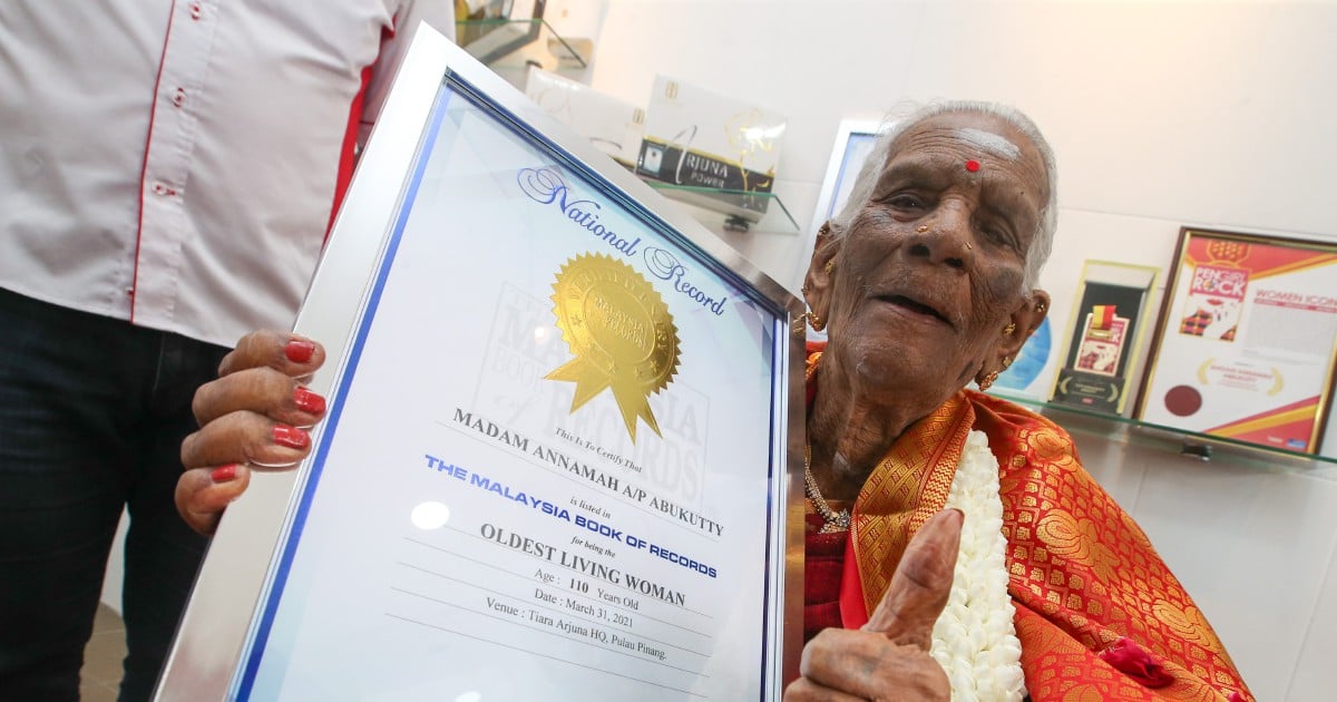 Annamah Is Oldest Woman In Malaysia At 110