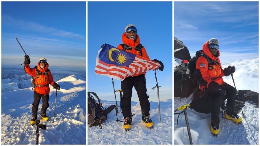 Seeing the ‘Jalur Gemilang’ flying majestically on the peak of a mountain he just “conquered” never fails to fill N. Elanghovan with an overwhelming sense of pride. - BERNAMA pic