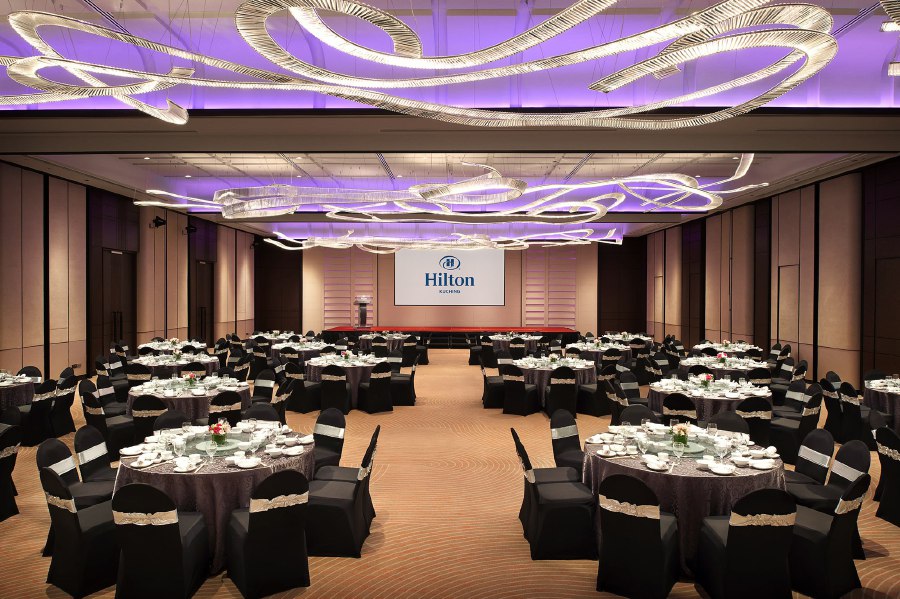 The Grand Ballroom, with its LED motorised screen and ambient lighting, creates the perfect atmosphere for any event.